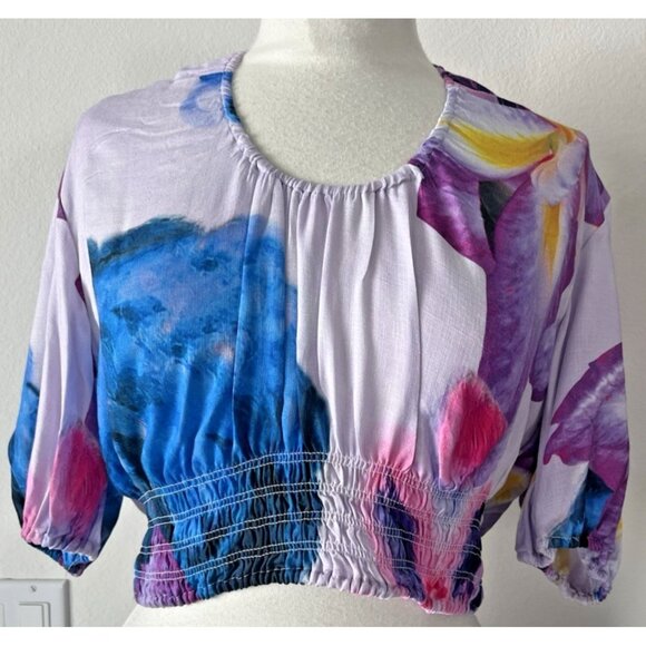 Desigual Tops - Desigual by Lacroix Christian Lacroix Crop Top Open Back New w Tags Size Large